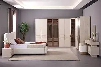 Dante Köşe Dolaplı Yatak Odası Takımı