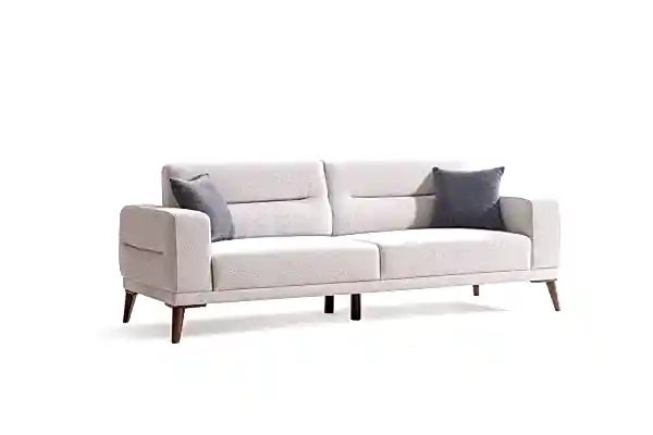 Ada Üçlü Koltuk Krem