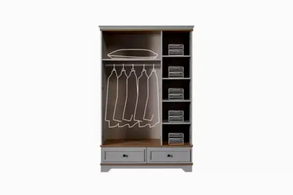 Carizma Genç Odası 3 Kapaklı Dolap