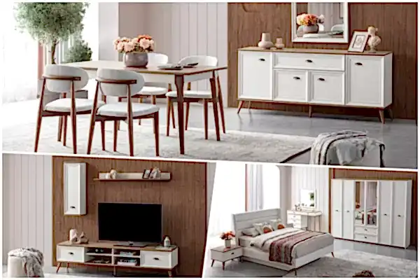 İder Mobilya 3'lü Düğün Paketi - Ada