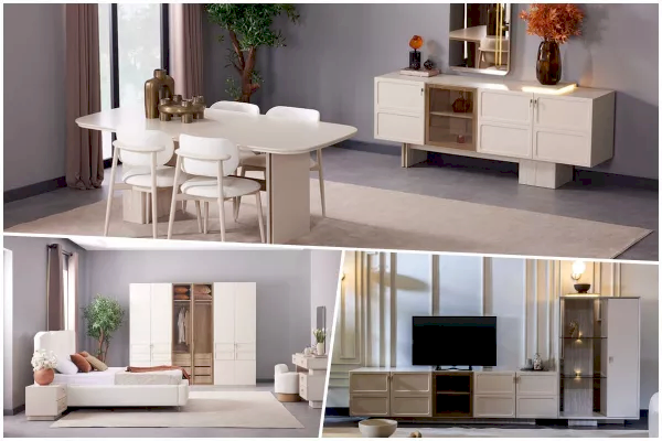 İder Mobilya 3'lü Düğün Paketi - Dante