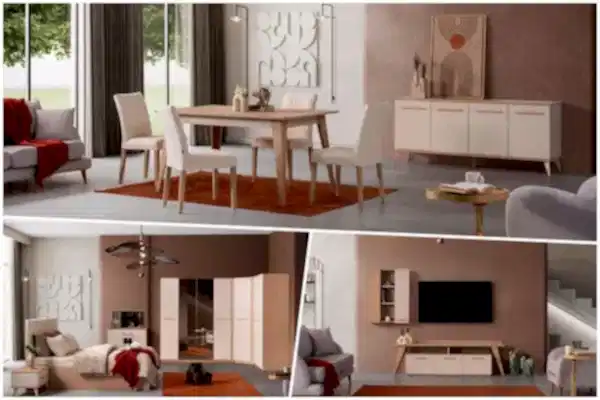 İder Mobilya 3'lü Düğün Paketi - Mimosa