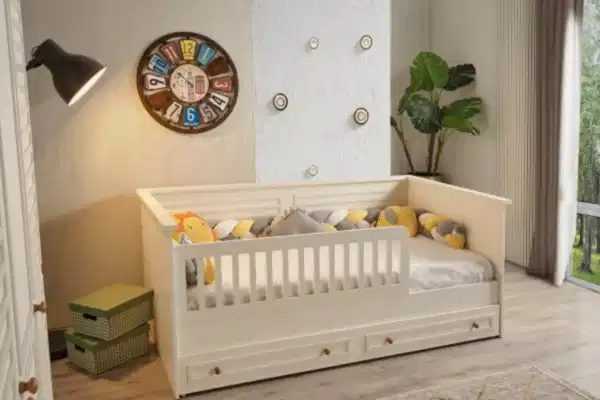 İnci Çocuk Odası Sedir Karyola + Alt Karyola + Korkuluk