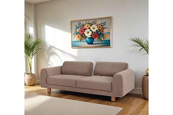 Kapadokya Üçlü Koltuk Kahverengi