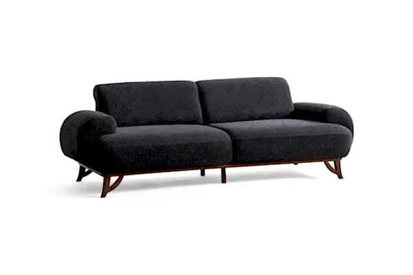 Kuğu Üçlü Koltuk Gri