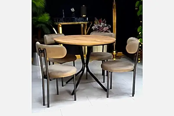 Meriç Mutfak Masası Takımı Siyah - Atlantik Çam