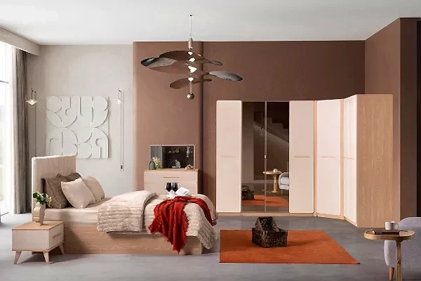 Mimosa Köşe Dolaplı Yatak Odası Takımı