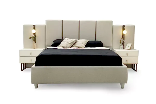 Oslo Bazalı Karyola + Başlık