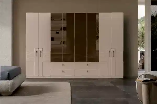 Porto Gardırop 2 Askılıklı 2 Camlı Takım