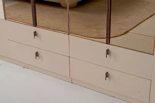 Porto Gardırop 2 Askılıklı 2 Camlı Takım