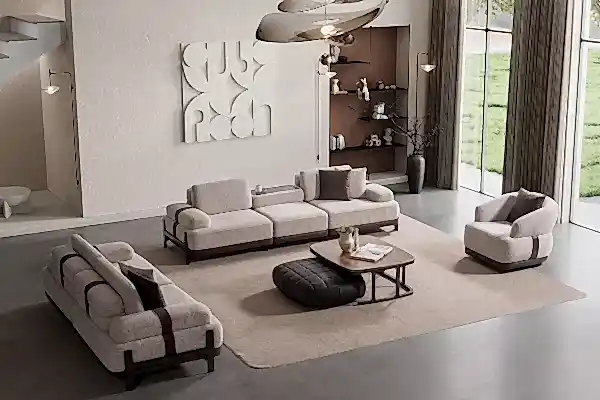 Rina Koltuk Takımı - Ahşap Ayaklı