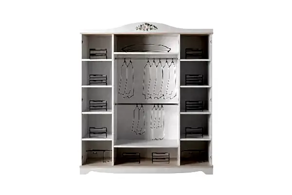 Sahra Genç Odası 4 Kapaklı Dolap