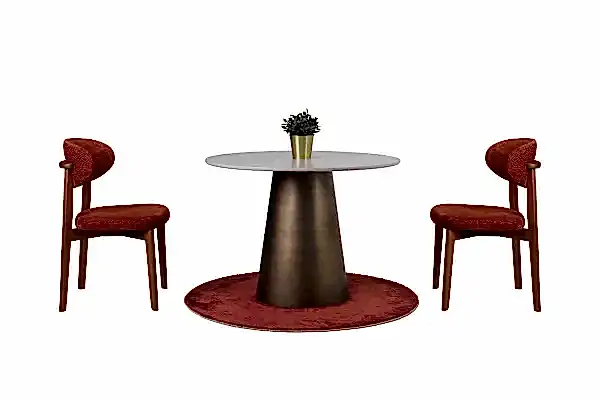 Traverten Masa Takımı 105 cm