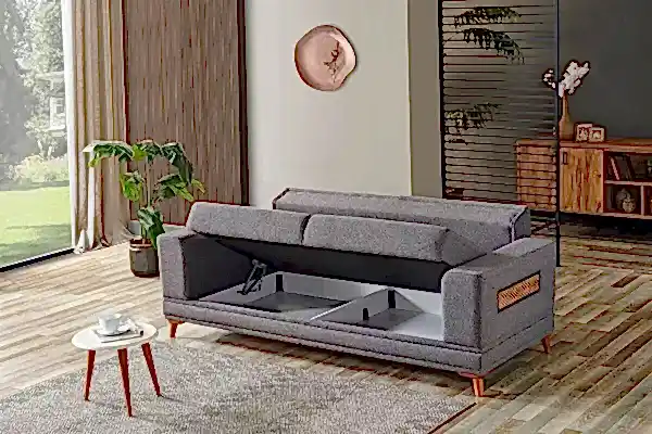 Valencia Üçlü Koltuk Füme